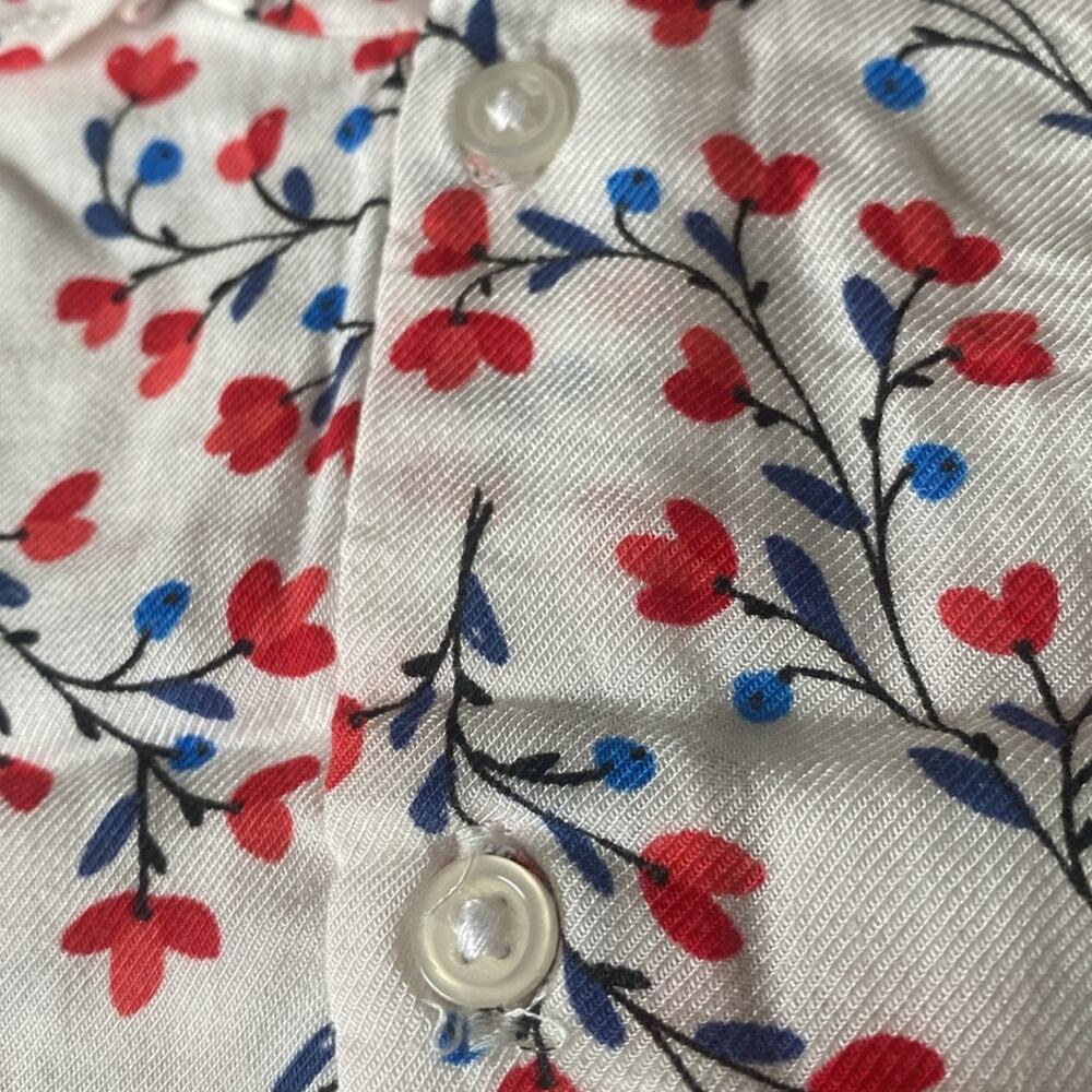 Oshkosh Bgosh heart floral ruffle button back - Picture 5 of 7